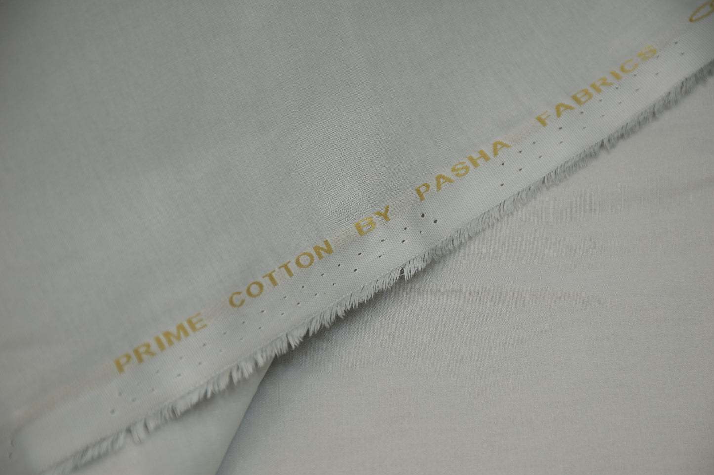 prime cotton by Pasha Luxury Quality soft cotton Unstitched fabric for men I silver grey