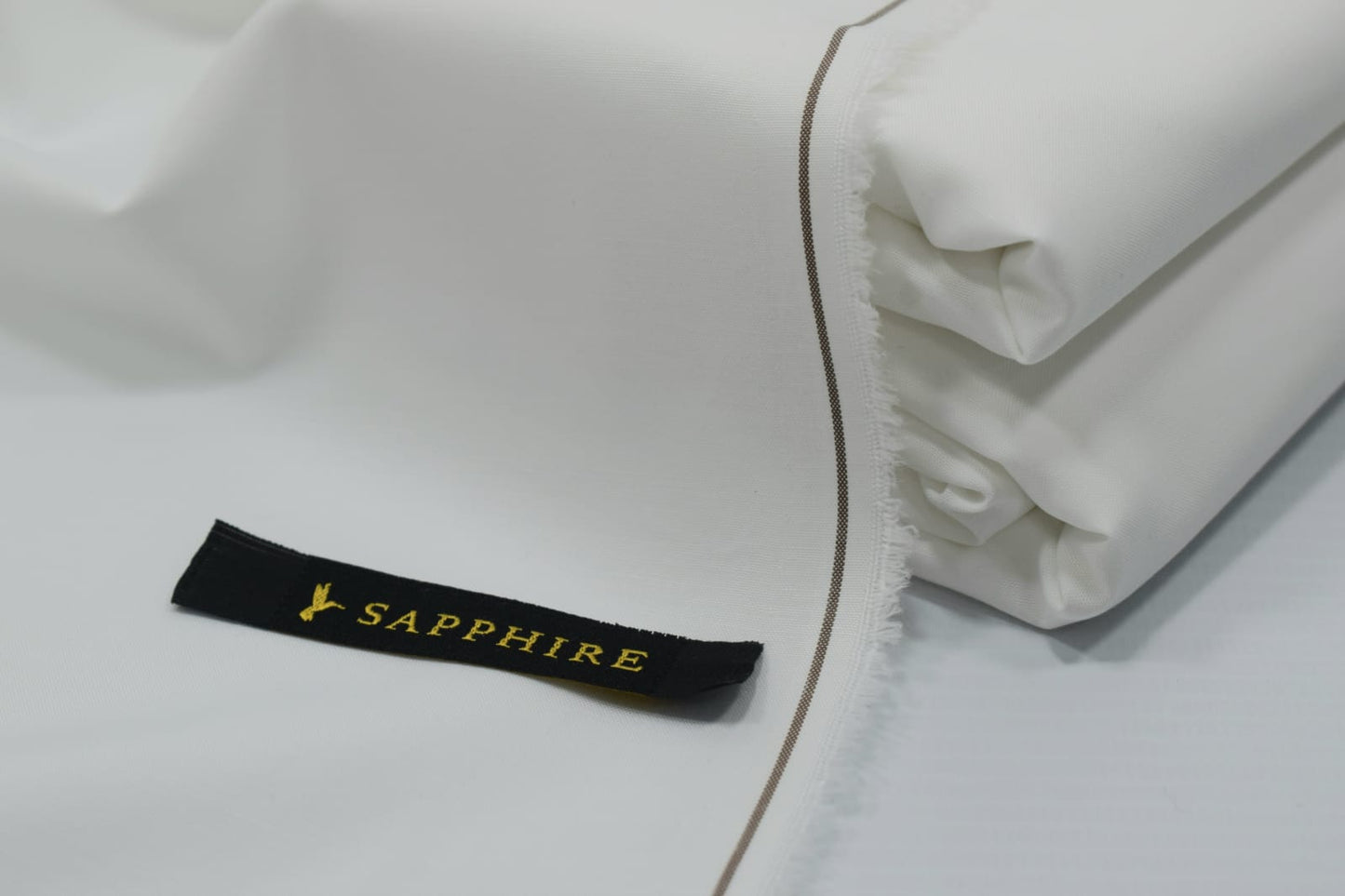 Sapphire premium soft boski (wash n wear) Unstiched suit for men |Off white