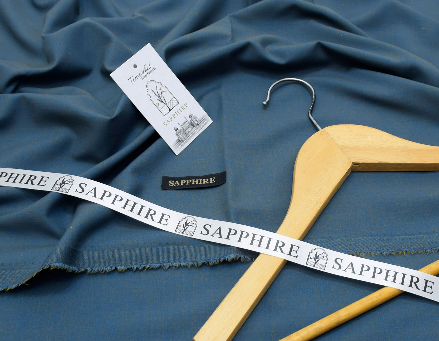 Sapphire T.W WOOL Mens premium Wash & Wear unstitched fabric|light zinc