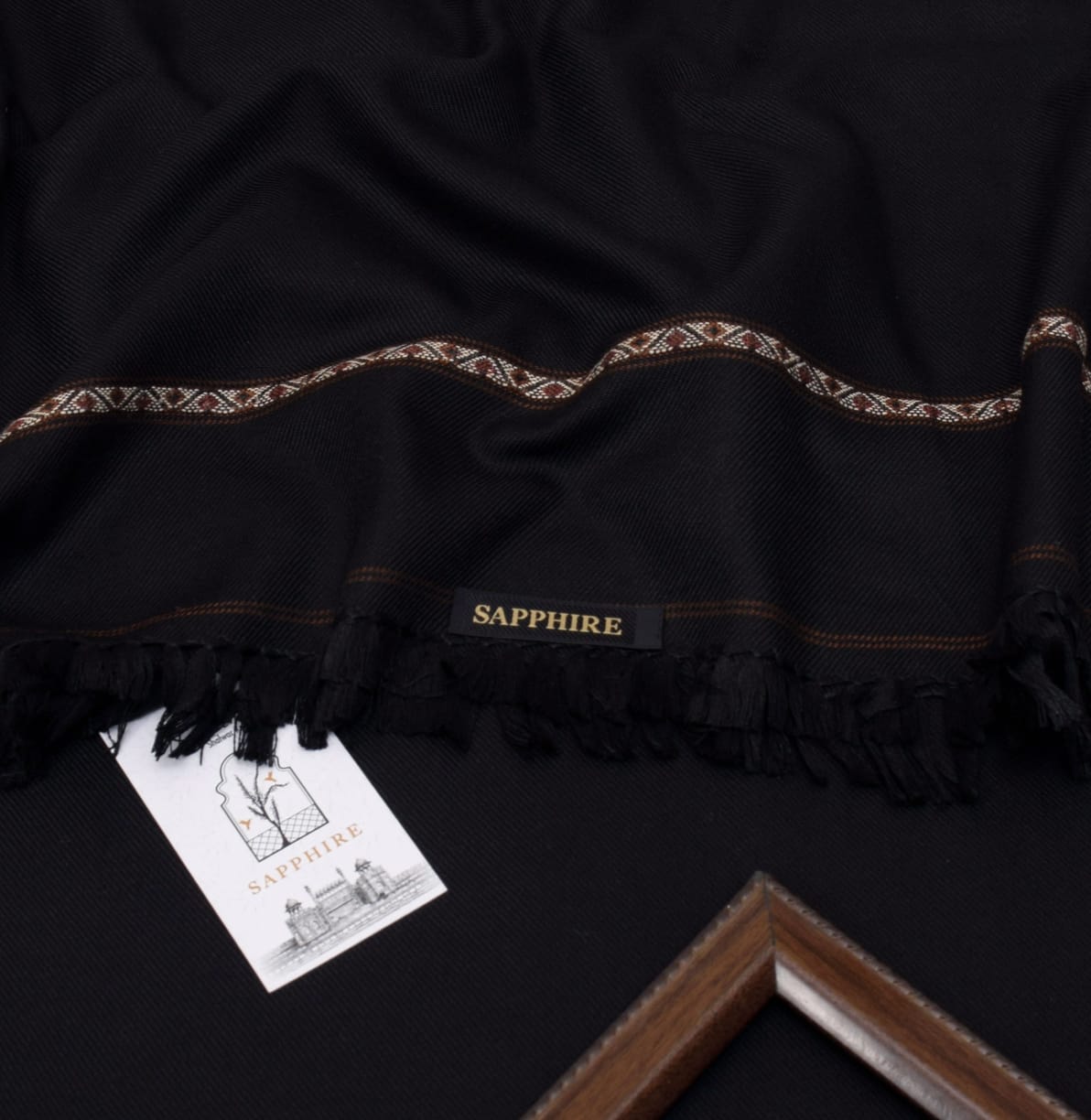 Sapphire shawl for men|black