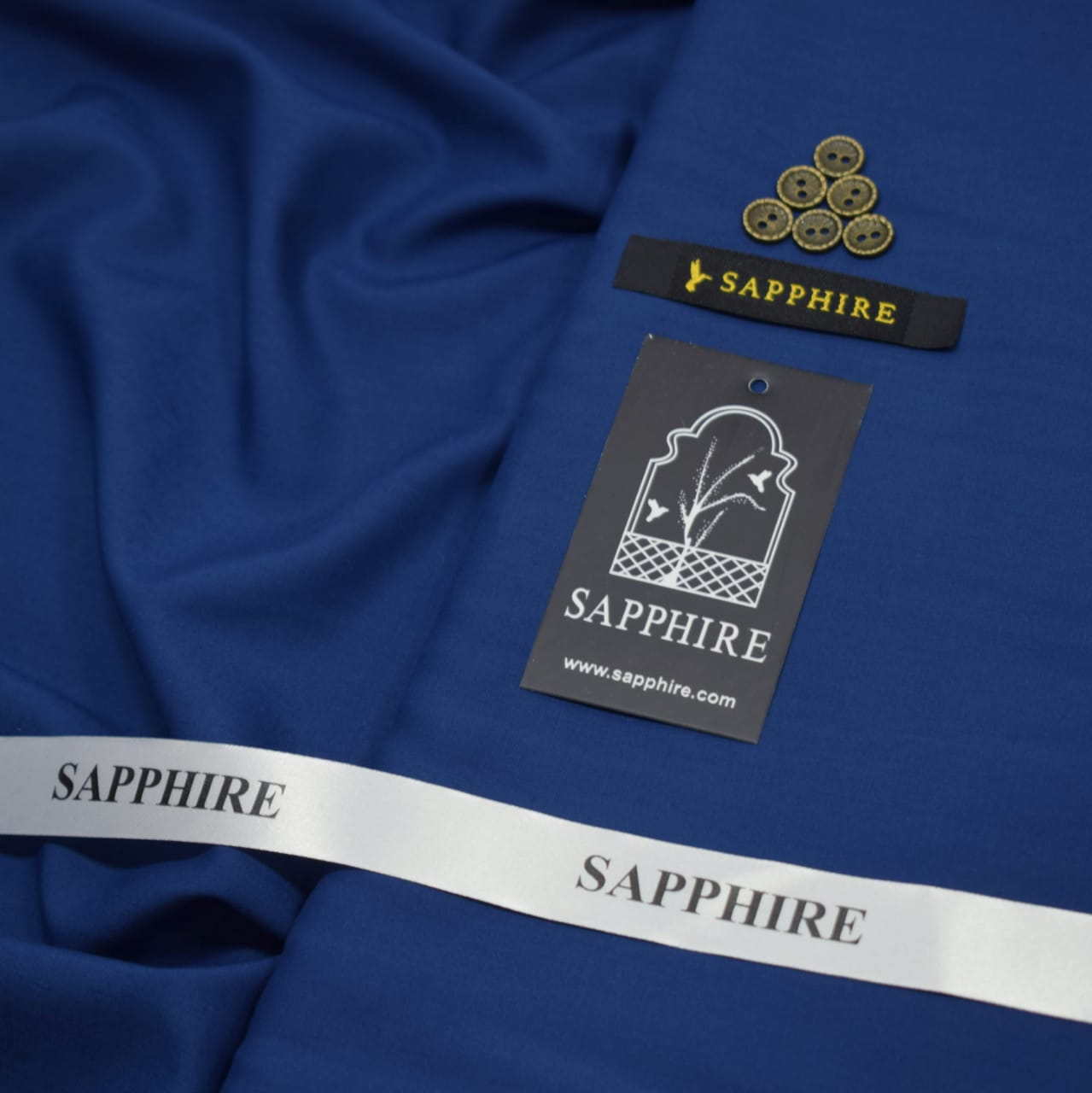 Sapphire Gold Mens premium Wash & Wear Aunstitched fabric for men|royal blue